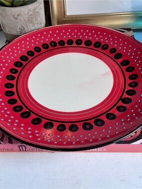 West Elm Potters Workshop Red Dinner Plate 11”
